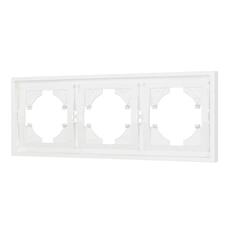 Изображение Рамка пластиковая FRM-TENDO-SFPL-3-WH (Arlight, Белый soft-touch)